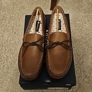 Sperry Davenport 1-Eye Tan Mens Bronze Leather Loafers sz 11.5M